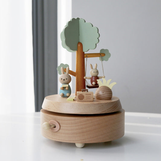 HANDCRAFTED WOODEN MUSIC BOX