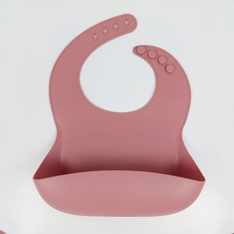 SILICONE BABY BIB SOFT AND ADJUSTABLE