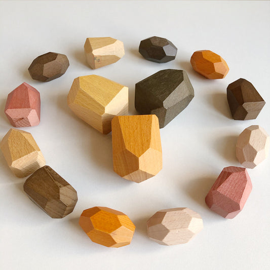 WOODEN BALANCING STONES