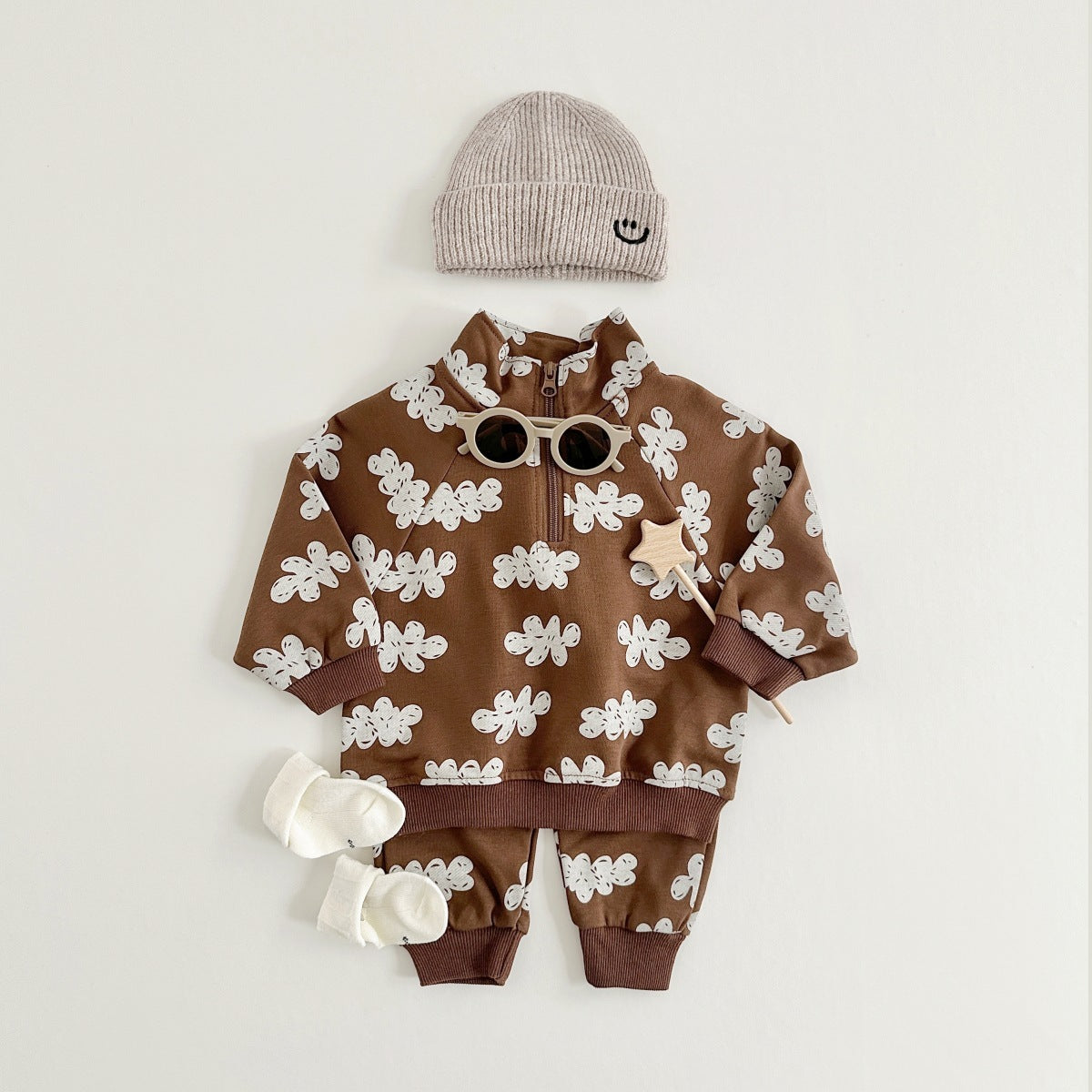 SET HALF ZIP SWEATSHIRT AND JOGGERS