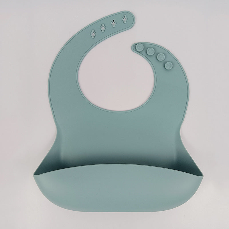 SILICONE BABY BIB SOFT AND ADJUSTABLE