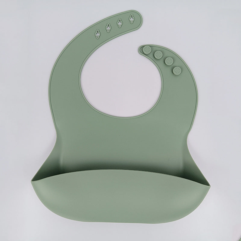SILICONE BABY BIB SOFT AND ADJUSTABLE