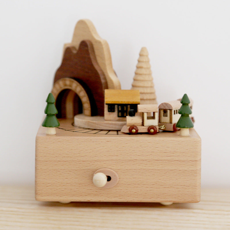 HANDCRAFTED WOODEN MUSIC BOX