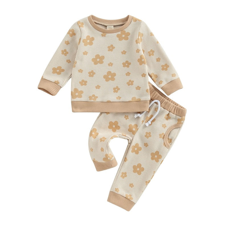 LONG-SLEEVE LOUNGE SET – FLORAL PRINT
