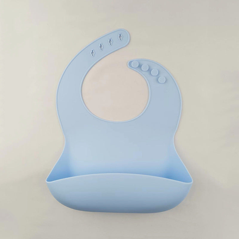 SILICONE BABY BIB SOFT AND ADJUSTABLE