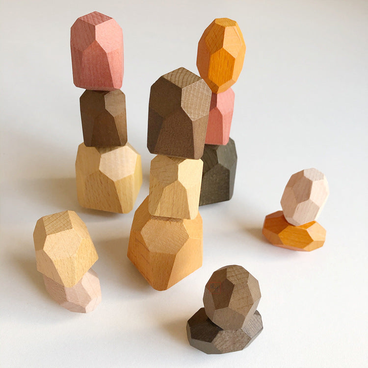 WOODEN BALANCING STONES