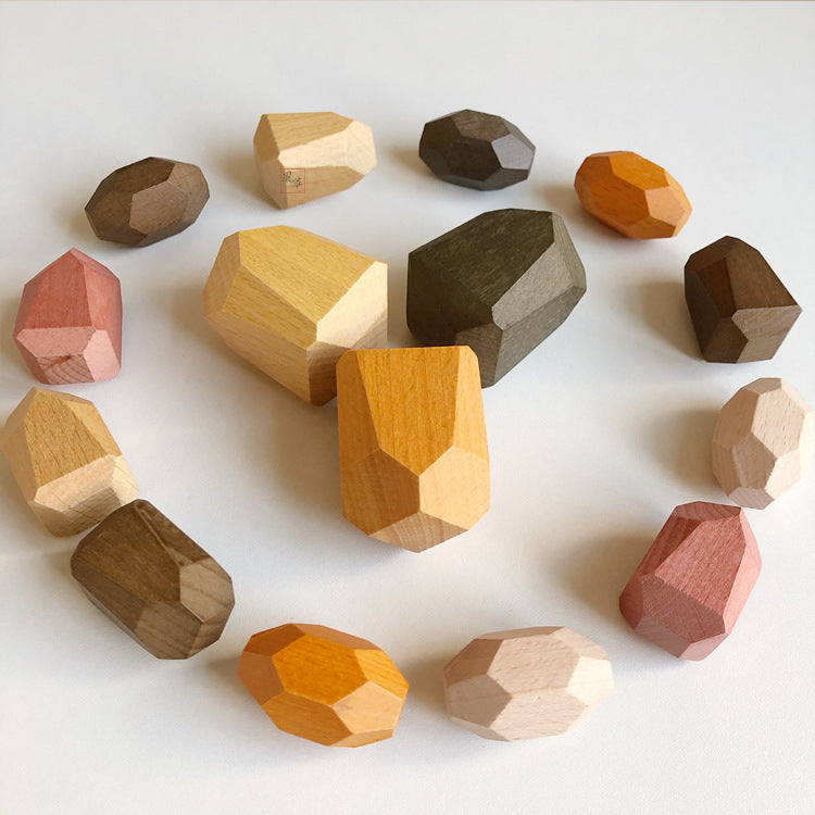WOODEN BALANCING STONES