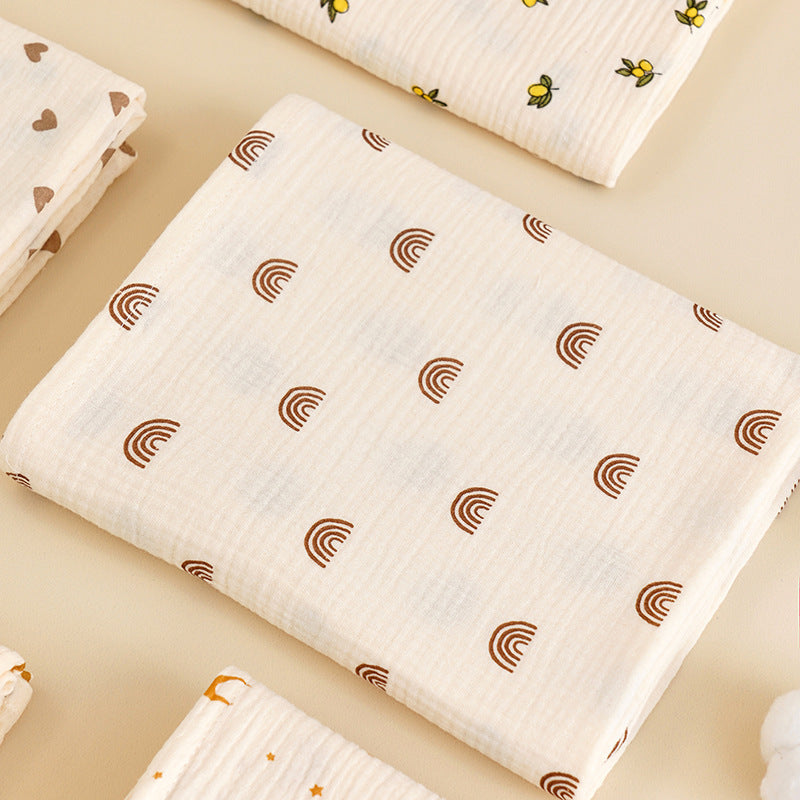 DOUBLE-LAYER MUSLIN GAUZE BABY BLANKET