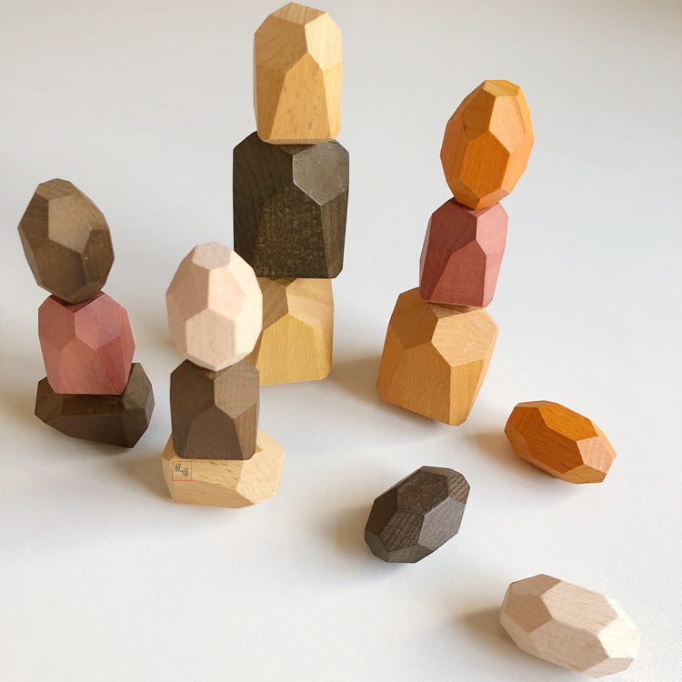 WOODEN BALANCING STONES