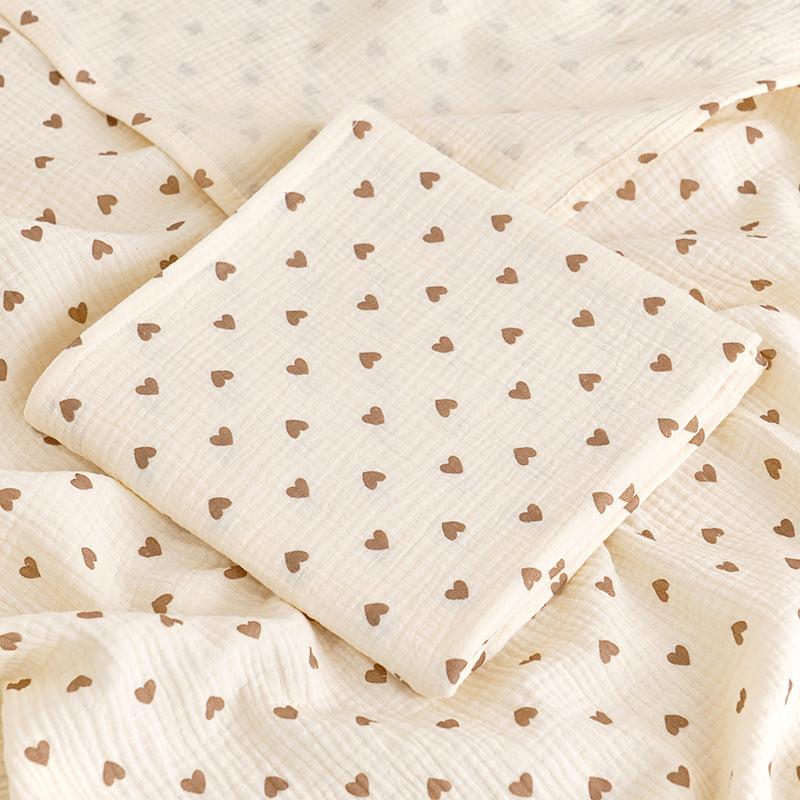 DOUBLE-LAYER MUSLIN GAUZE BABY BLANKET
