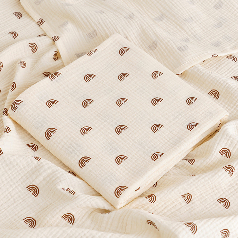 DOUBLE-LAYER MUSLIN GAUZE BABY BLANKET