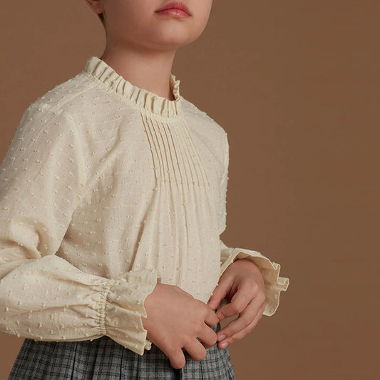 POLKA DOT LACE BLOUSE