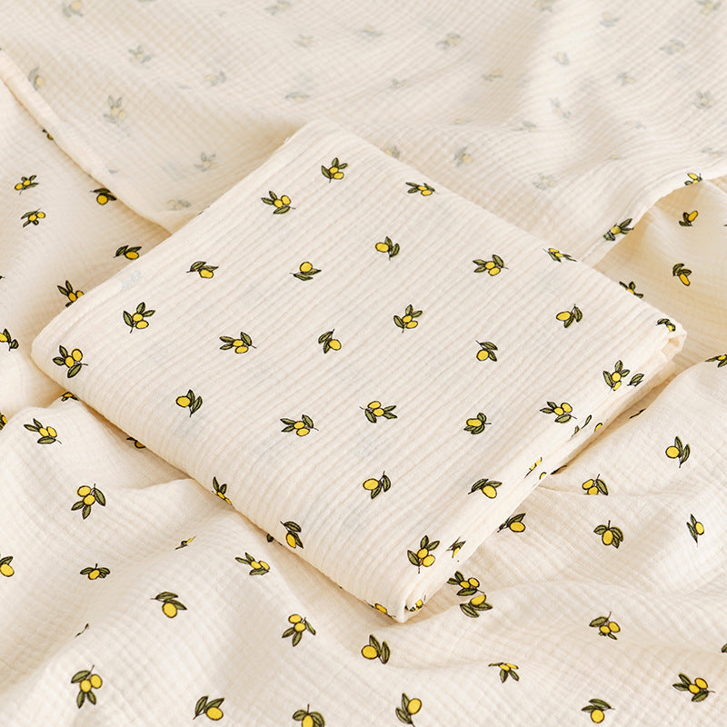 DOUBLE-LAYER MUSLIN GAUZE BABY BLANKET