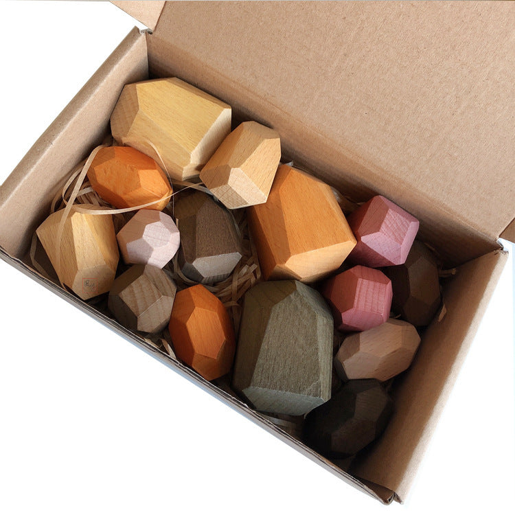 WOODEN BALANCING STONES