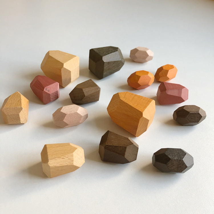WOODEN BALANCING STONES