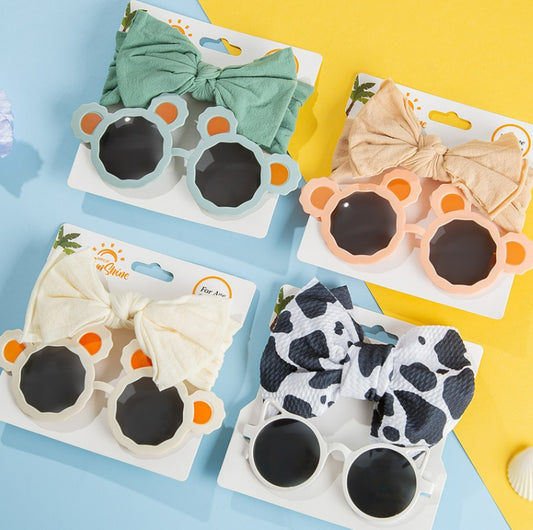 CHILDREN’S SUNGLASSES & HEADBAND SET